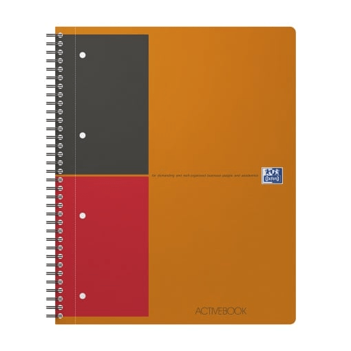 Agenda A4+ 80 file spira dictando Active Oxford portocaliu